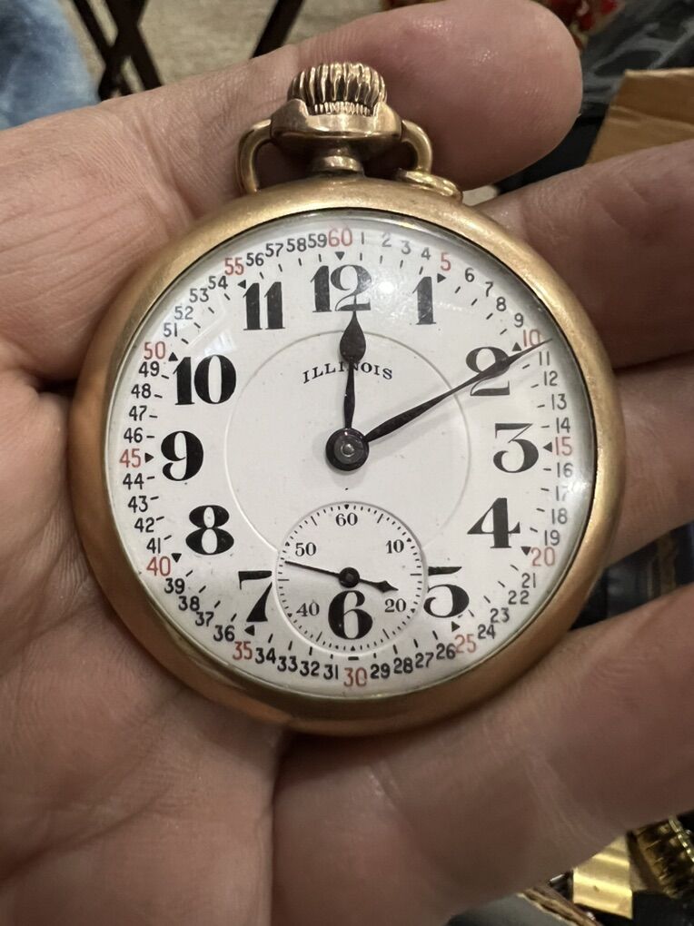 Illinois Bunn Special pocket watch and Chain