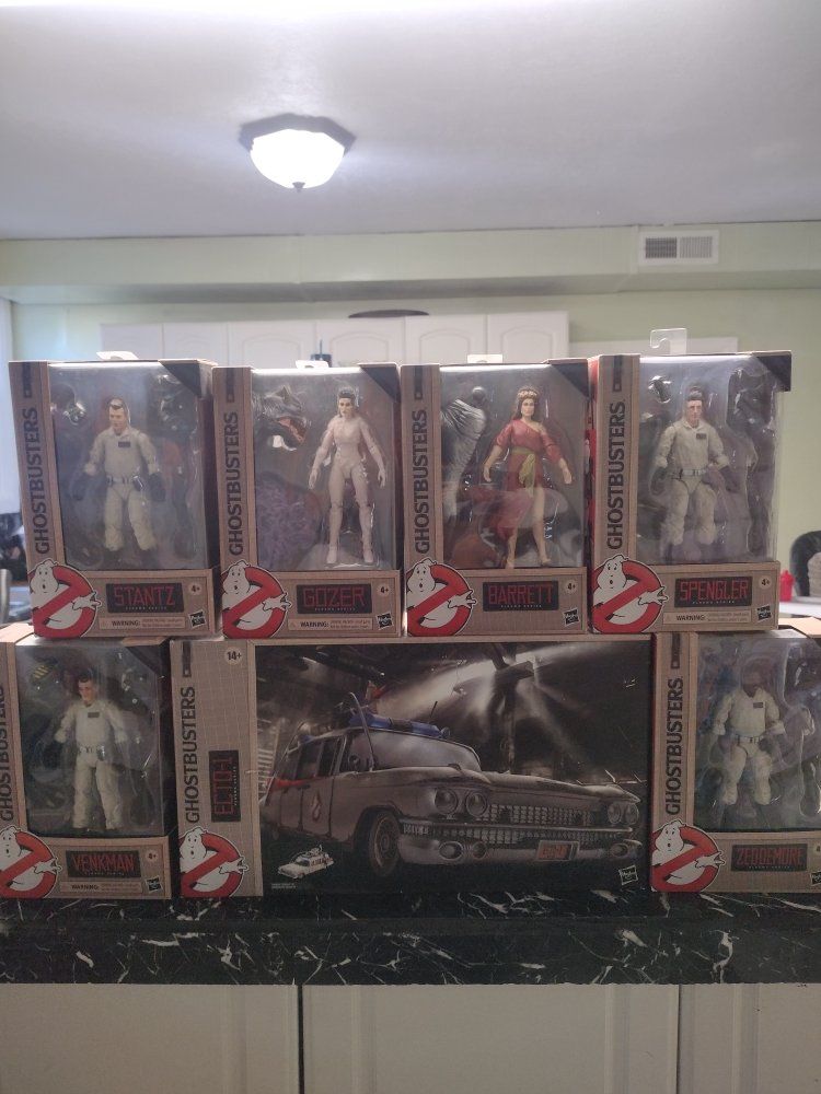 C.I.B GHOSTBUSTERS plasma series glow in the dark set and TERROR DOG set Bundle