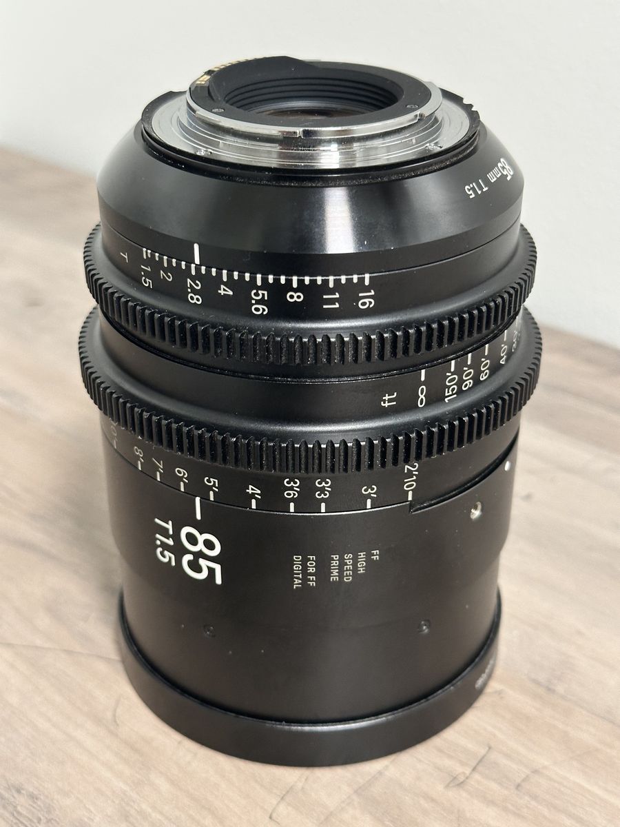 Sigma 85mm T1.5 high speed cinema lens