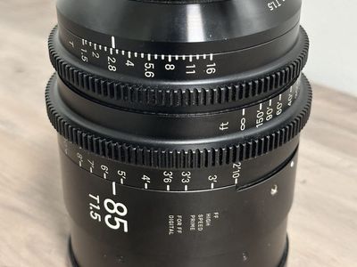 Sigma 85mm T1.5 high speed cinema lens