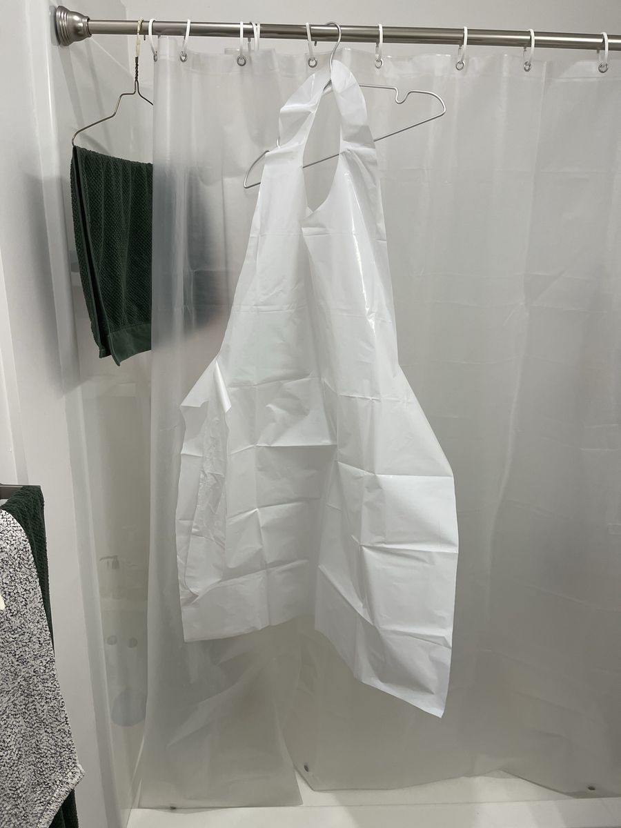Disposable Plastic Apron White - New