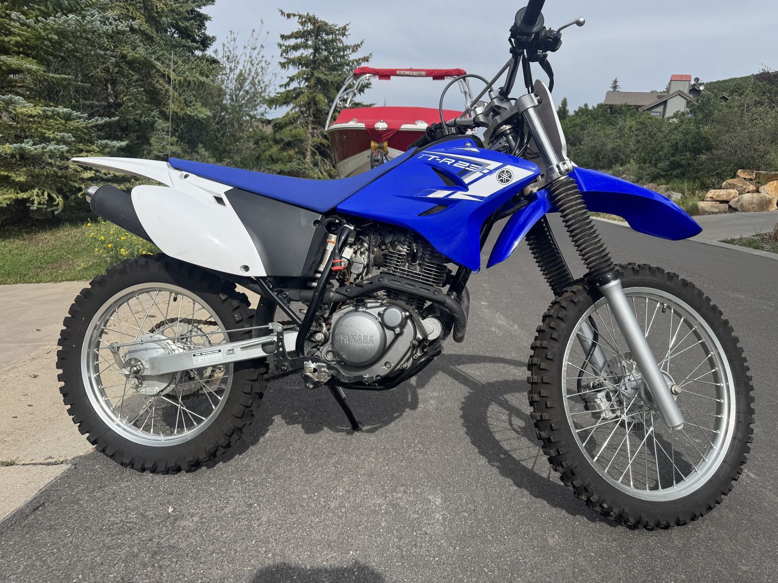 Off Road Motorcycles and Trailer - less than 15 hours of use each - nearly new condition