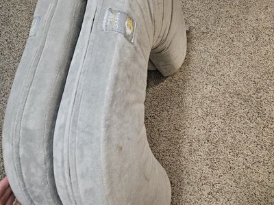 TwinGo Tandem Nursing Pillow for Twins - Grey