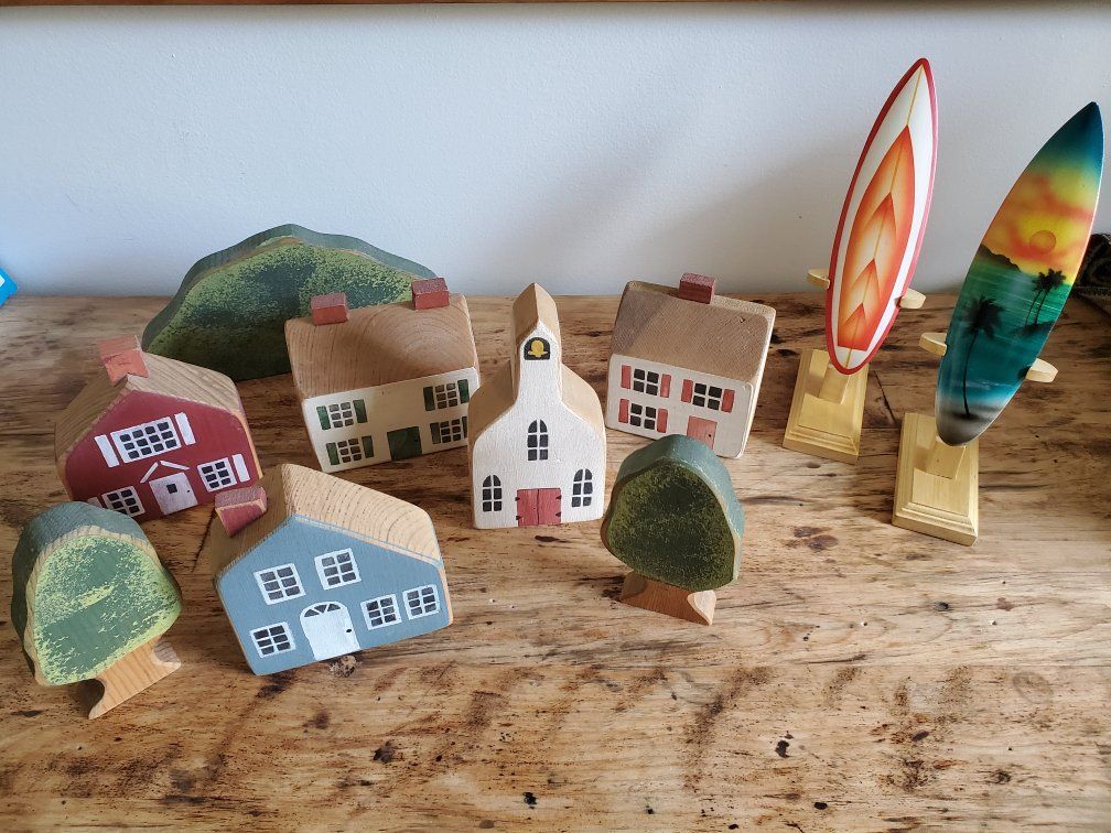 Wooden Village and Surfboards