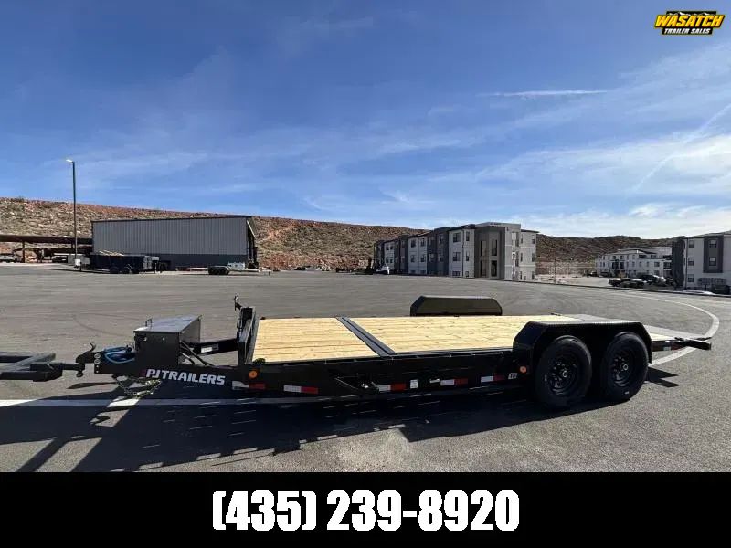 2026 PJ Trailers 7x20 6 CHANNEL/TILT/14PLY/BLACK "