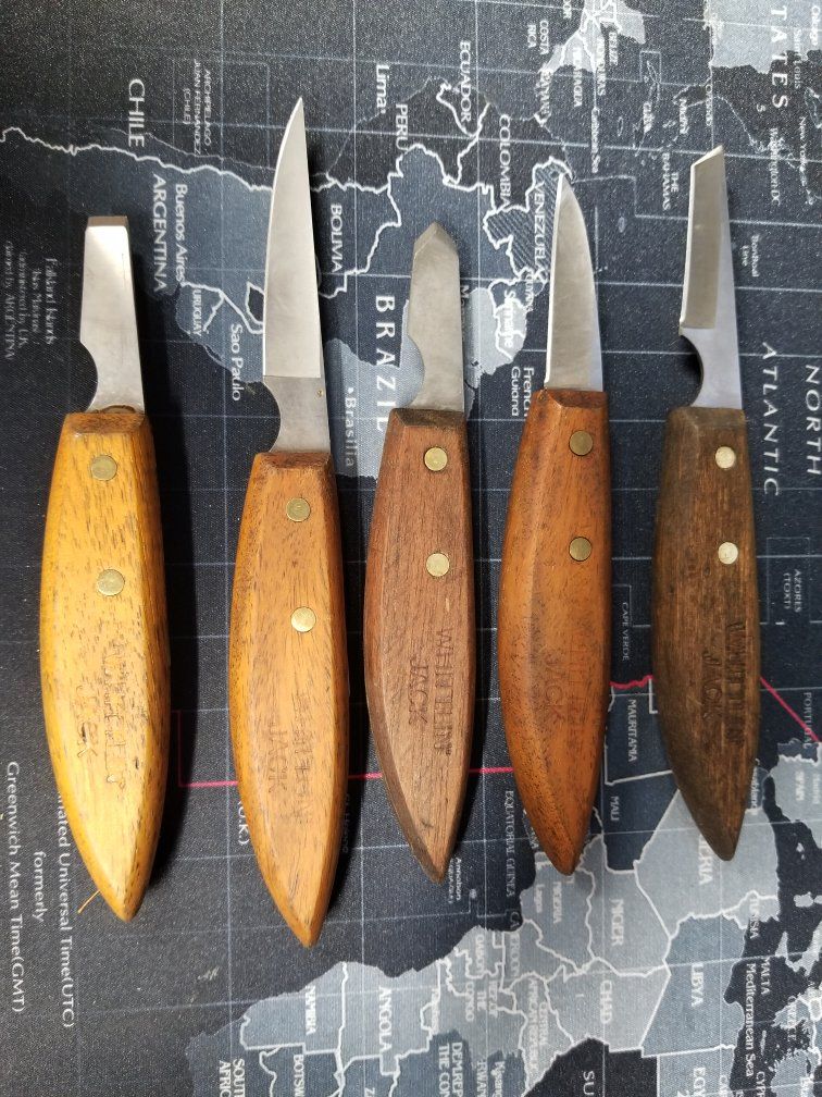 Whittlin' Jack Wood Carving Knife Set - 5 Piece Craft Knives