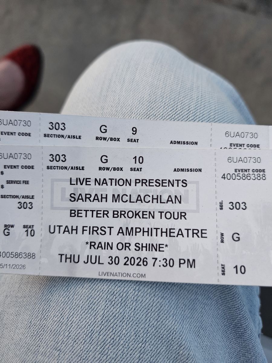 Sarah McLachlan Tickets