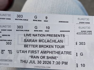 Sarah McLachlan Tickets