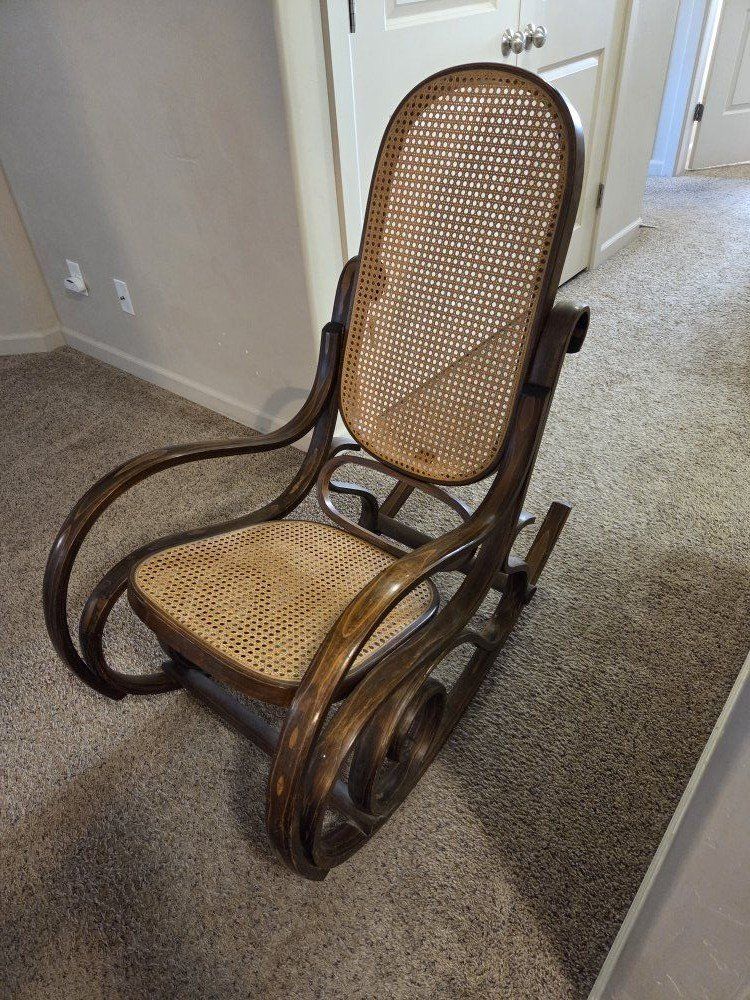 Bentwood style rocking chair.