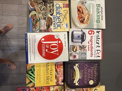 Cook Books - Joy of cooking, Harry Potter, instant pot, gluten free, Splenda, diabetic and more