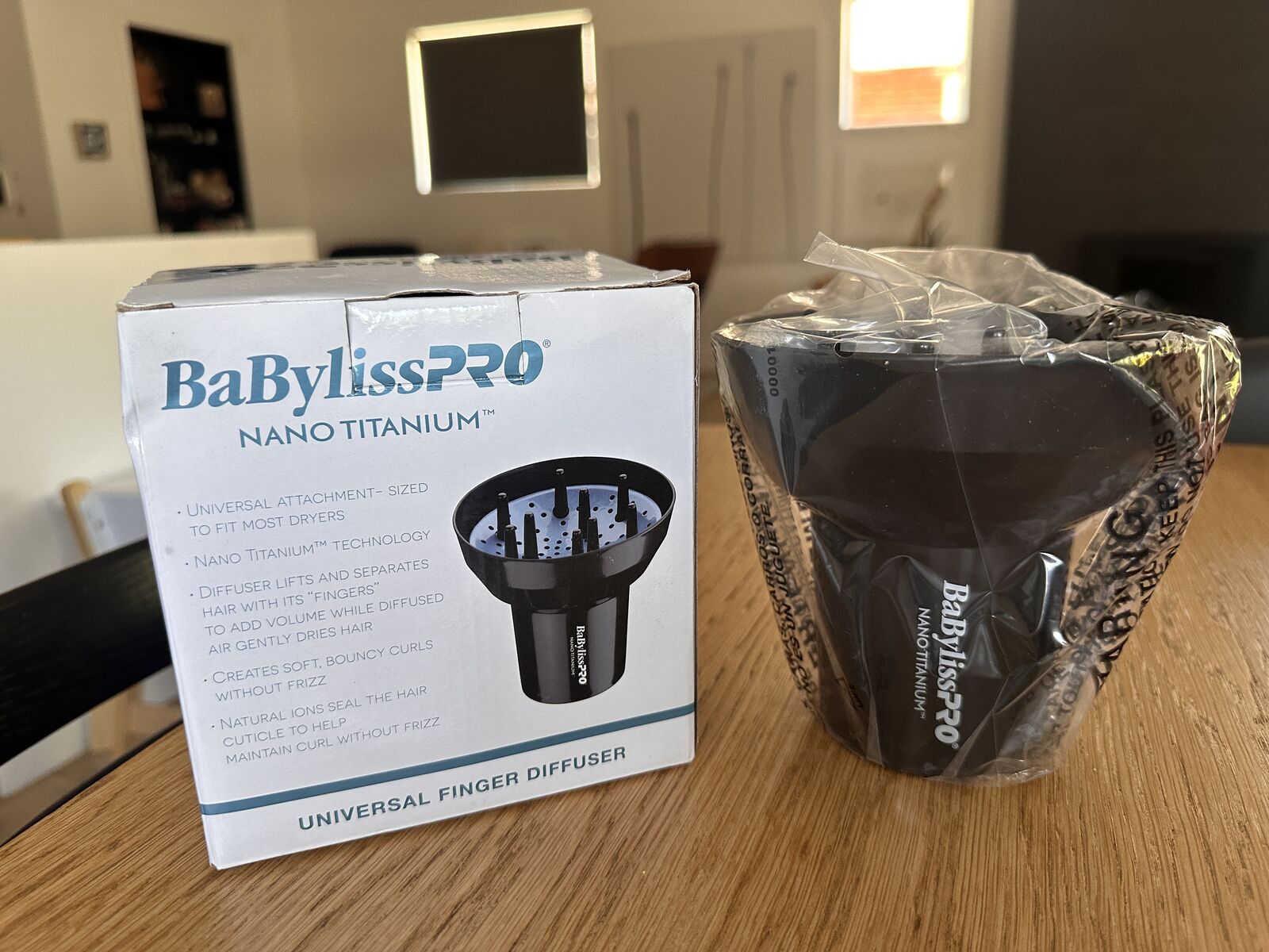 Brand New - Babyliss Pro Nano Titanium Universal Finger Diffuser
