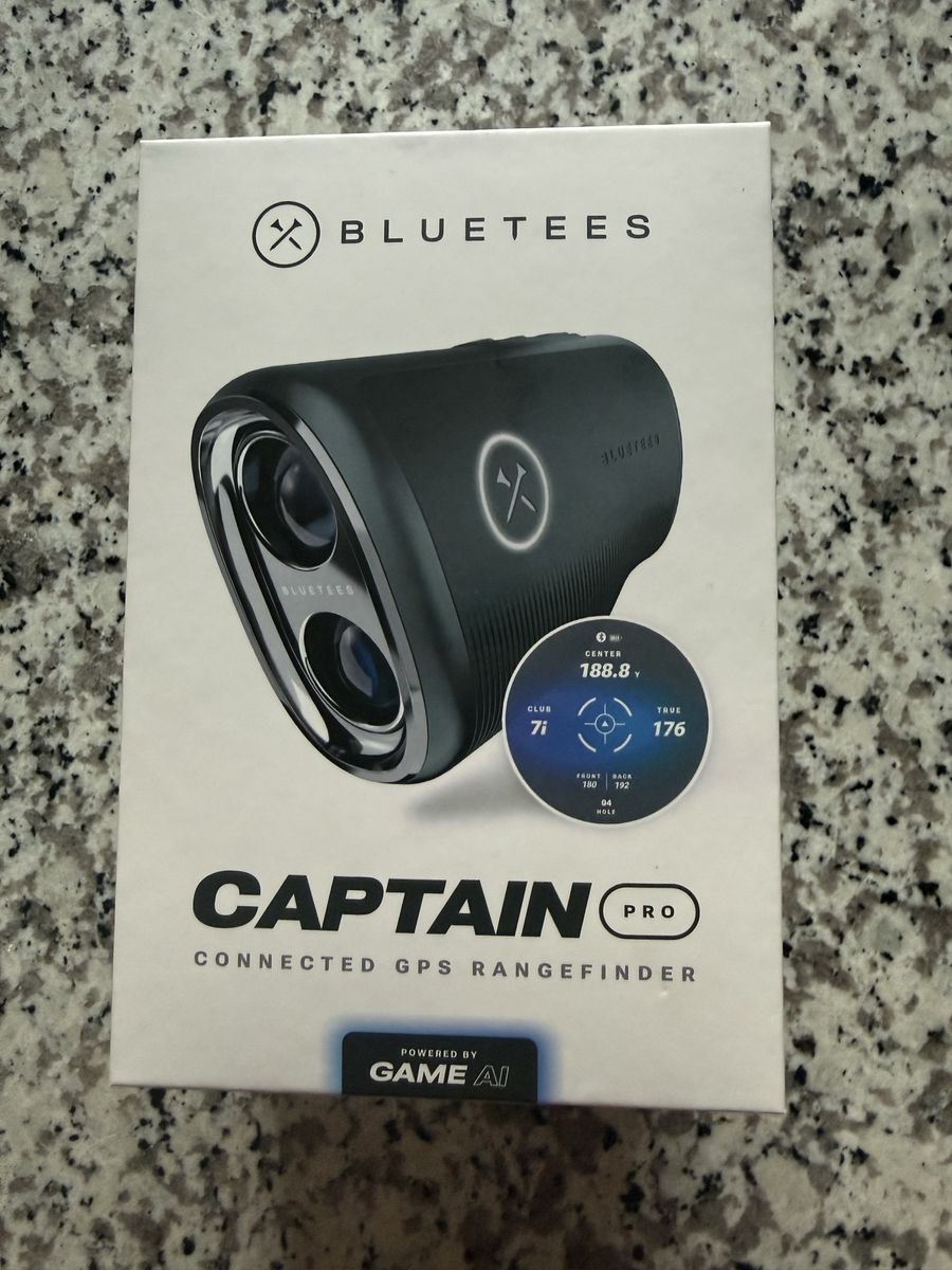 Blue Tees Golf Captain Pro Connected GPS Rangefinder with Slope