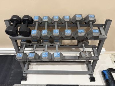 Dumbbells + Rack