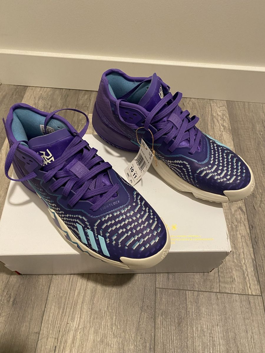 Adidas Donovan Mitchell D.O.N. Issue 4 Basketball Shoes Men's Size 10 Purple/Light Blue