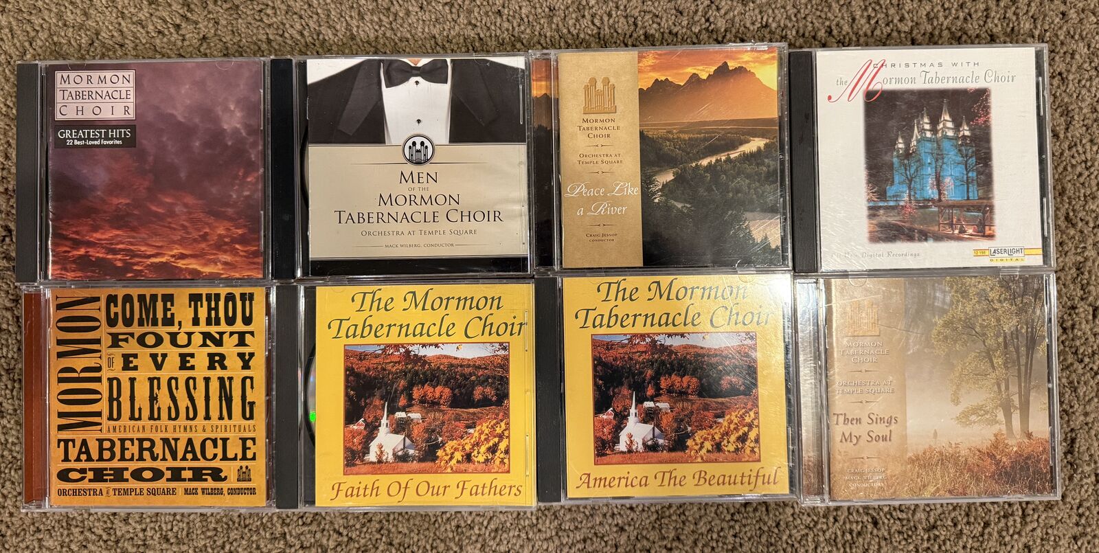 Mormon Tabernacle Choir CD Bundle – Hymns, Patriotic & Christmas Classics (8 CDs)