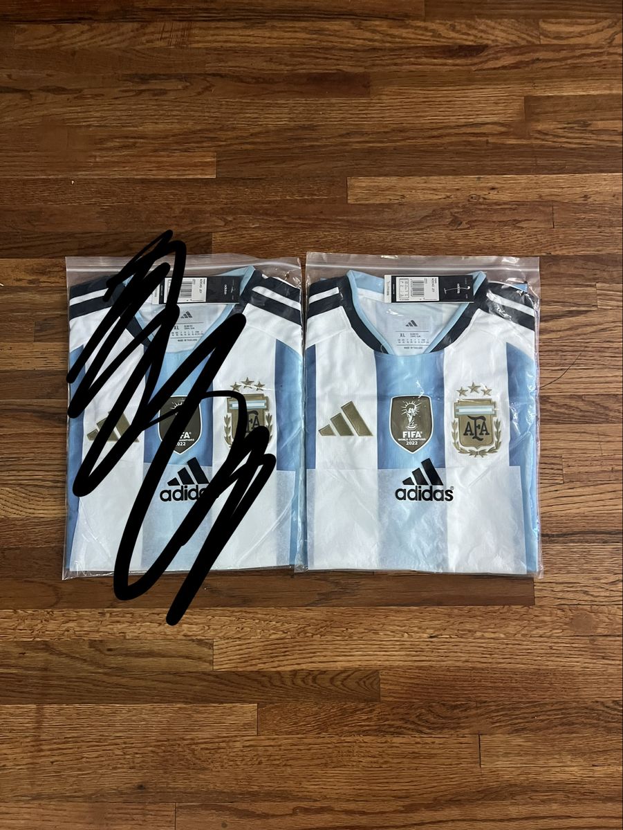 Adidas Argentina 3-Star World Champions 2022 Soccer Jersey Size XL