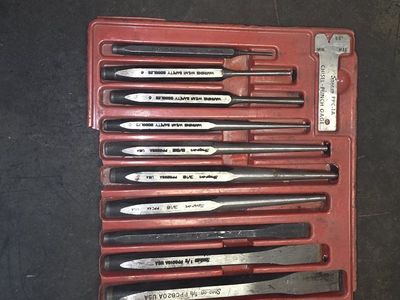 Snap-on PPC1A Chisel and Punch Set with Chisel Gauge - 11 Piece USA Made