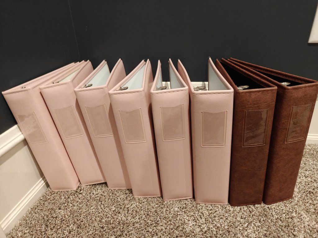 Mom and me 3", 3 ring binders, Scrapbooking binders, 8 for sale