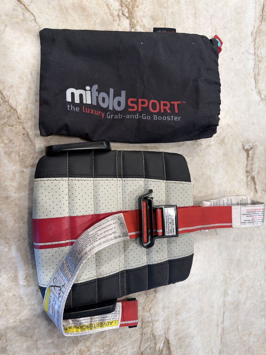 Mifold Sport Grab-and-Go Booster Seat - Compact & Portable Car Seat for Kids