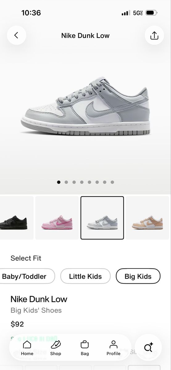 Nike Dunk Low size 7, 7.5 NEW