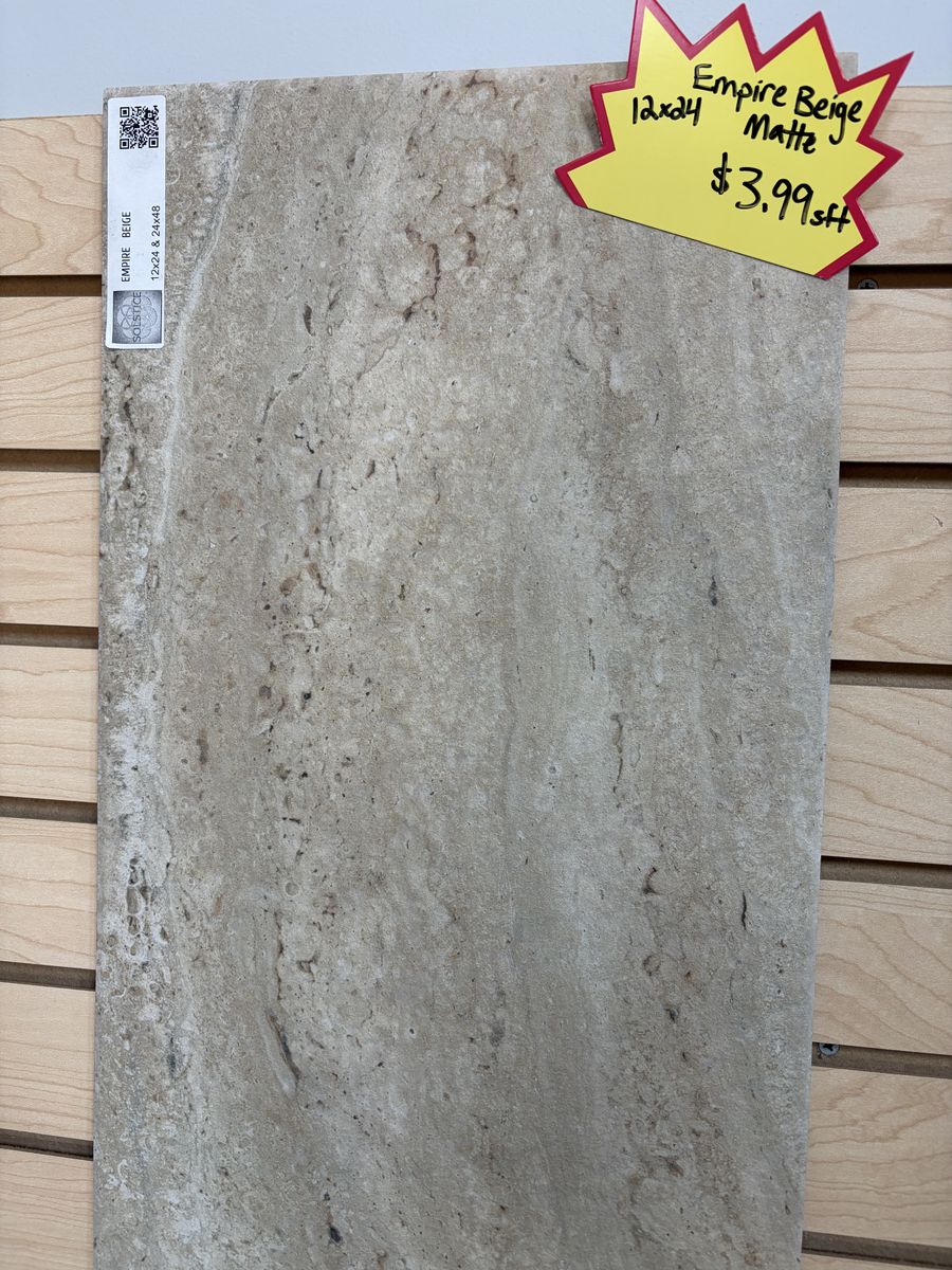 Roca Empire Beige Matte 12x24 Tile