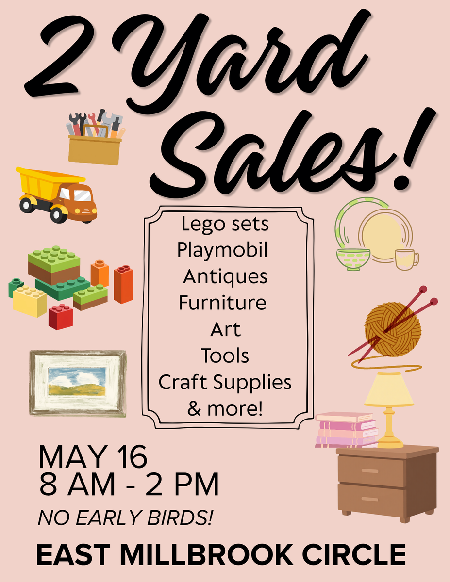 Yard Sale This Weekend Baby Gear, Toys, Fabric, Art, Handmade Jewelry, Craft Supplies Antiques