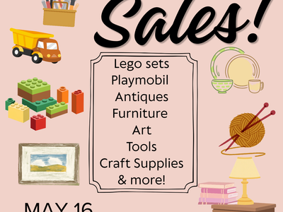 Yard Sale This Weekend Baby Gear, Toys, Fabric, Art, Handmade Jewelry, Craft Supplies Antiques