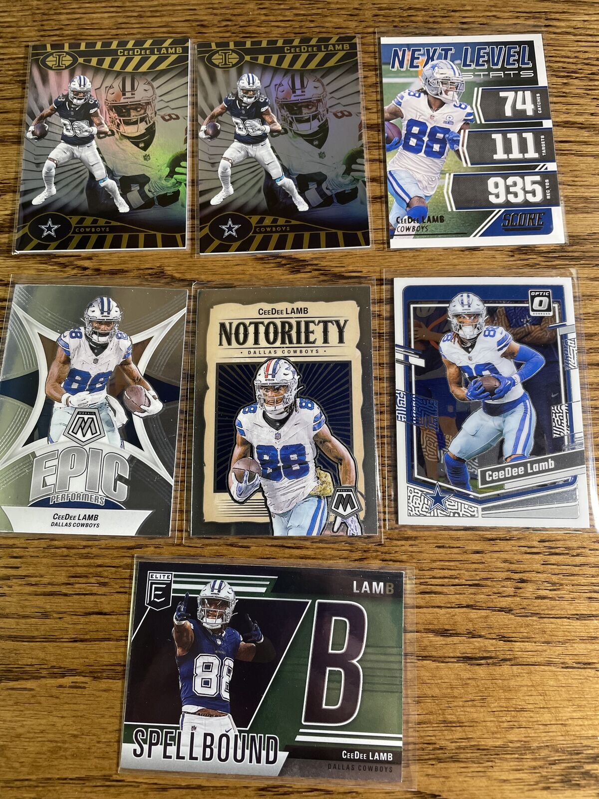 Dallas Cowboys trading cards