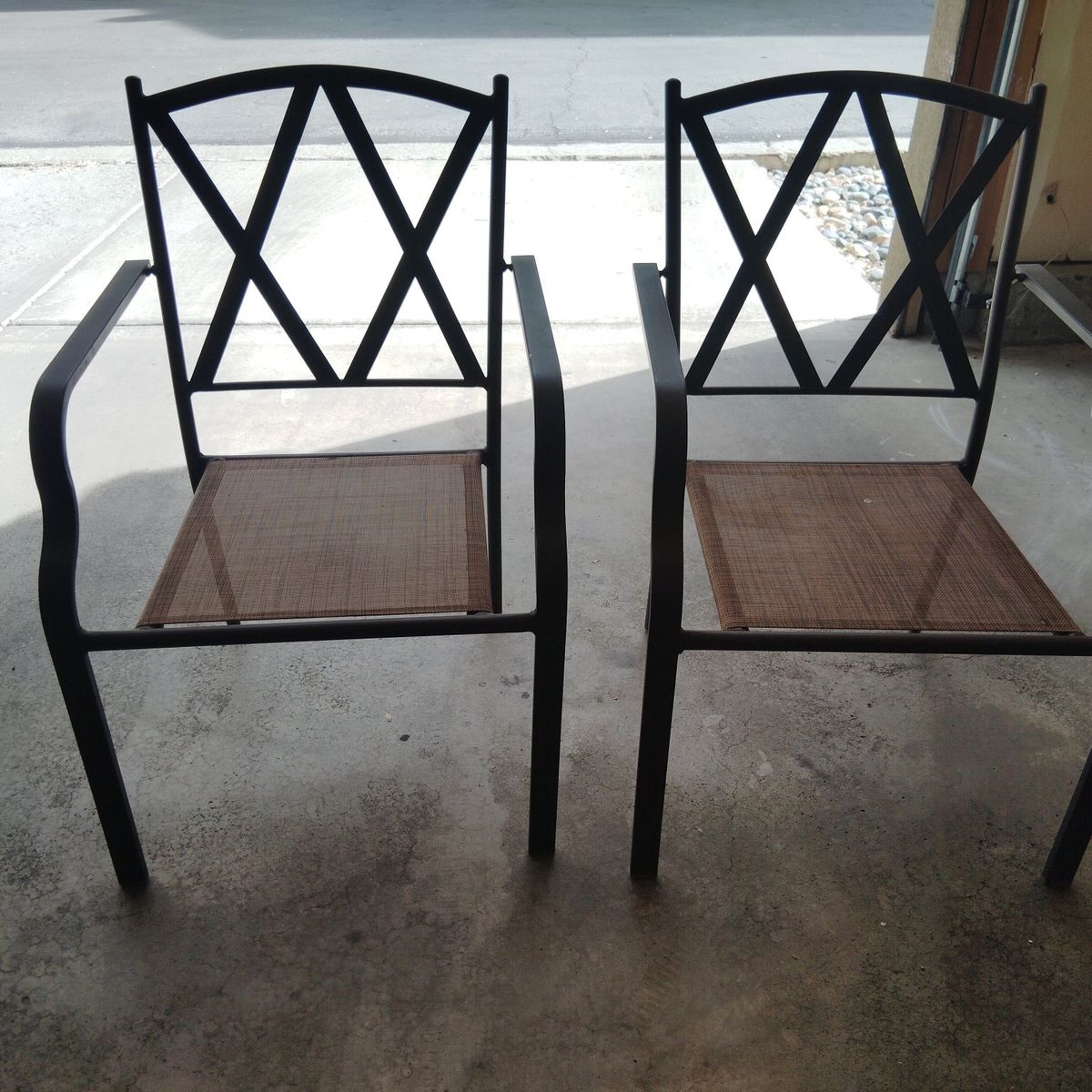 Set of outdoor chairs