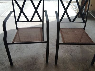 Set of outdoor chairs