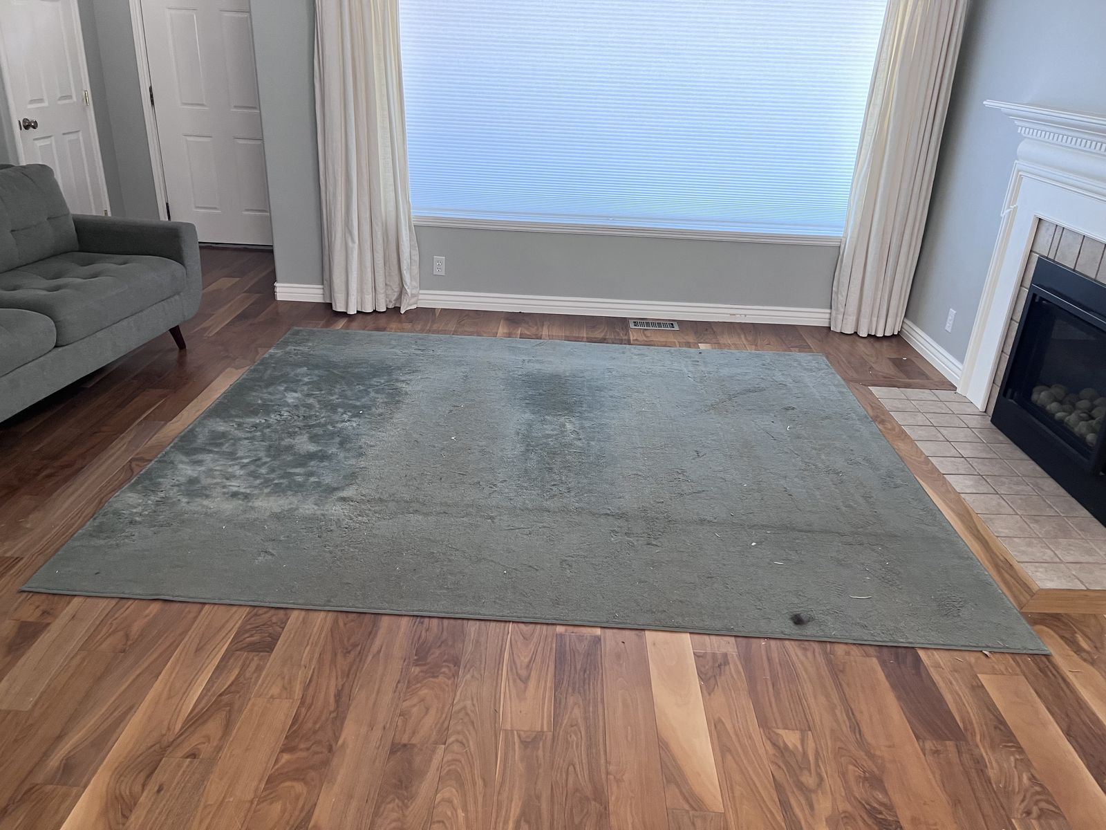 Turquoise carpet