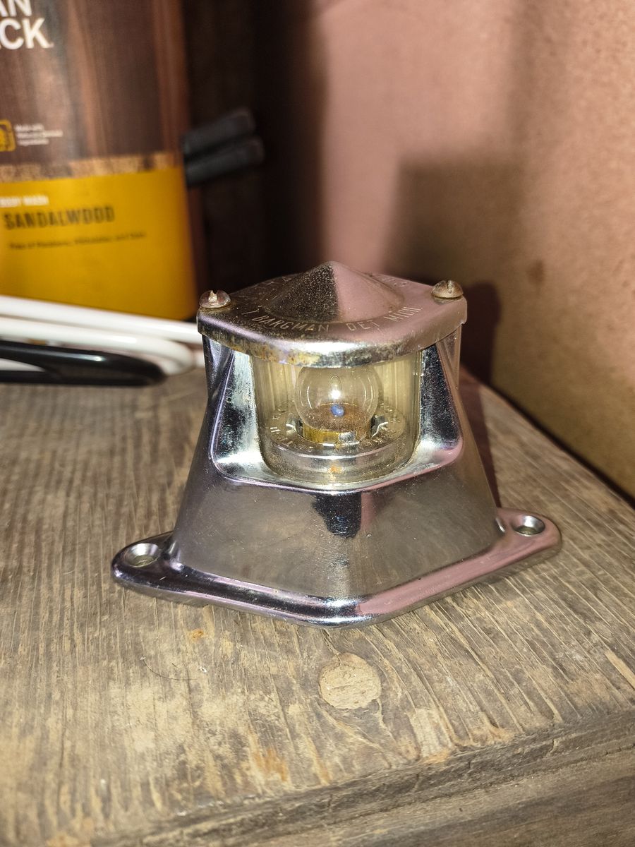 Vintage T. Bargman Trail-Lite #5 License Plate Light