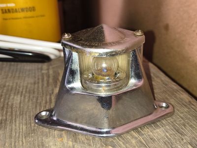 Vintage T. Bargman Trail-Lite #5 License Plate Light