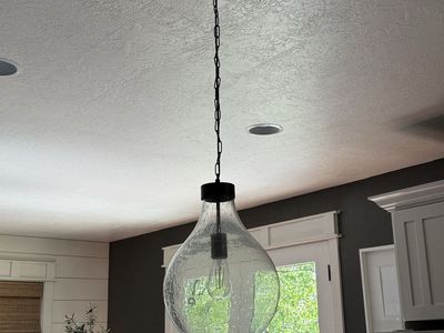 2 Bubble glass pendant lights