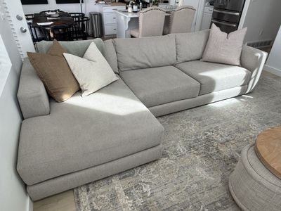 Crate & Barrel Peyton Sectional Sofa