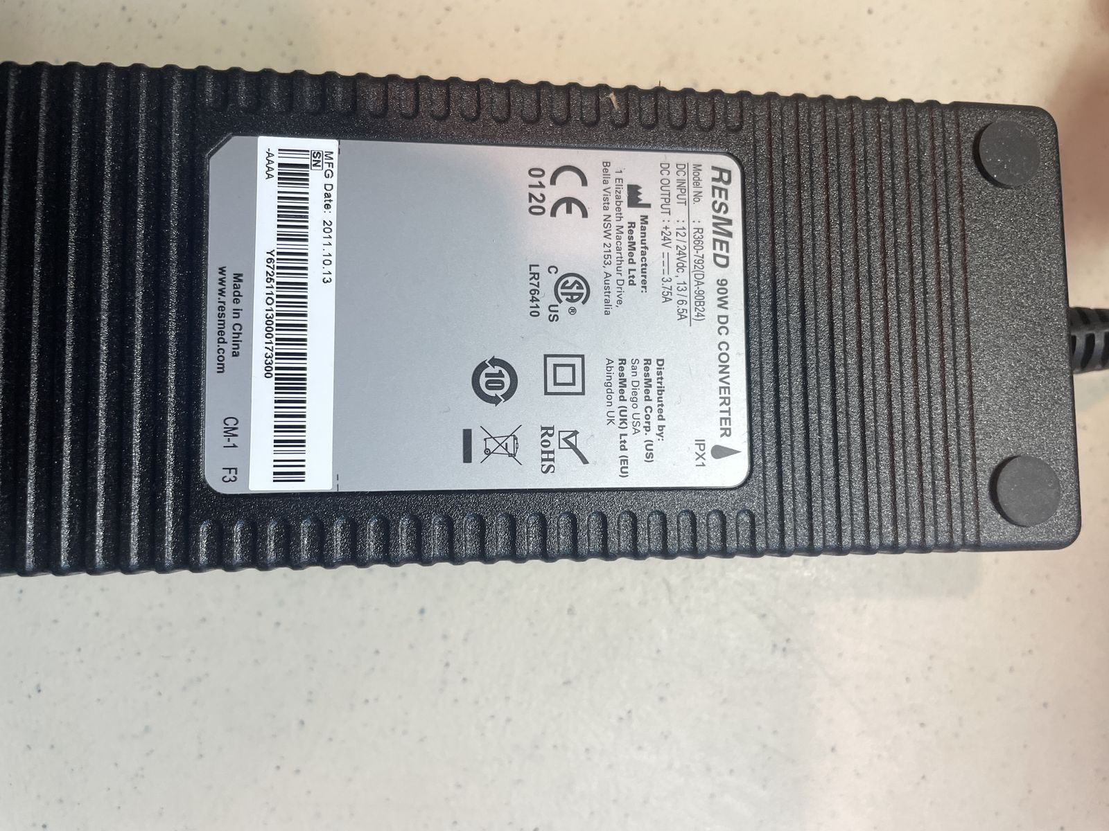 CPAP battery power pack