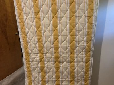 FREE - 2 twin mattresses (one metal bedframe included)