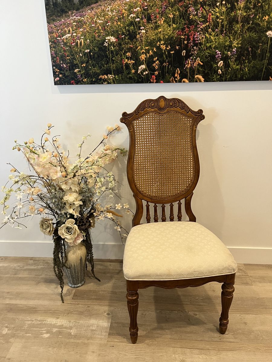 Beautiful Antique Cane Back Chair