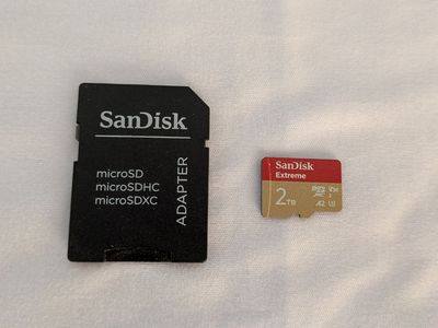 Sandisk Extreme 2tb Micro SD Card w/adapter