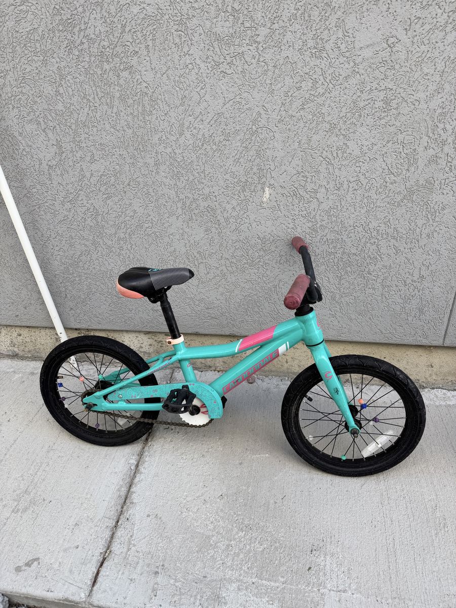 Cannondale Kids Trail 16" Bicycle - Teal & Pink