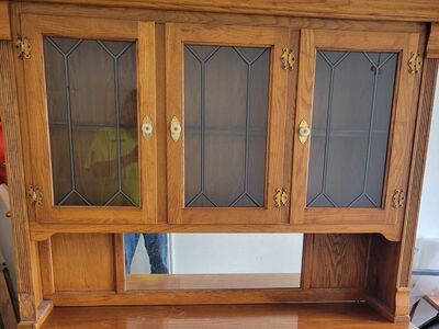 vintage oak China hutch $500 obo