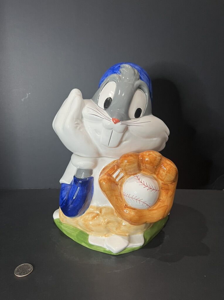 Bugs Bunny Baseball Ceramic Coockie Jar