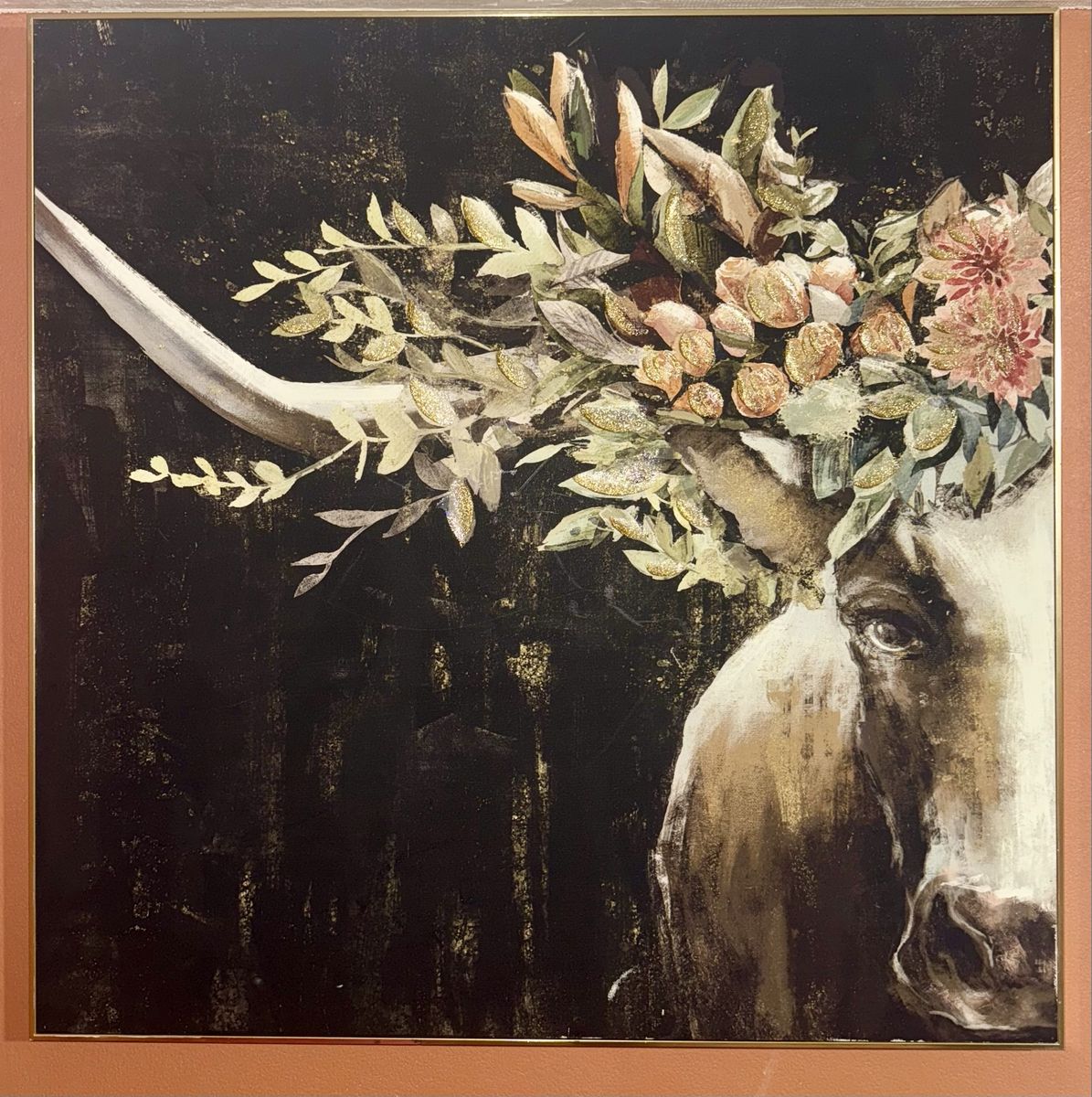 Art decor print with hooks