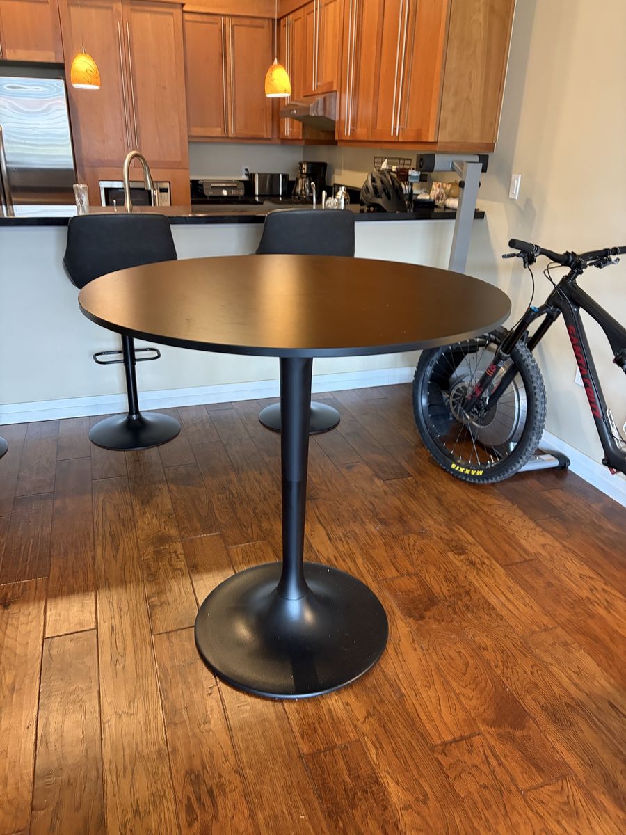 Table - IKEA Docksta Bar Table - Black, New Condition