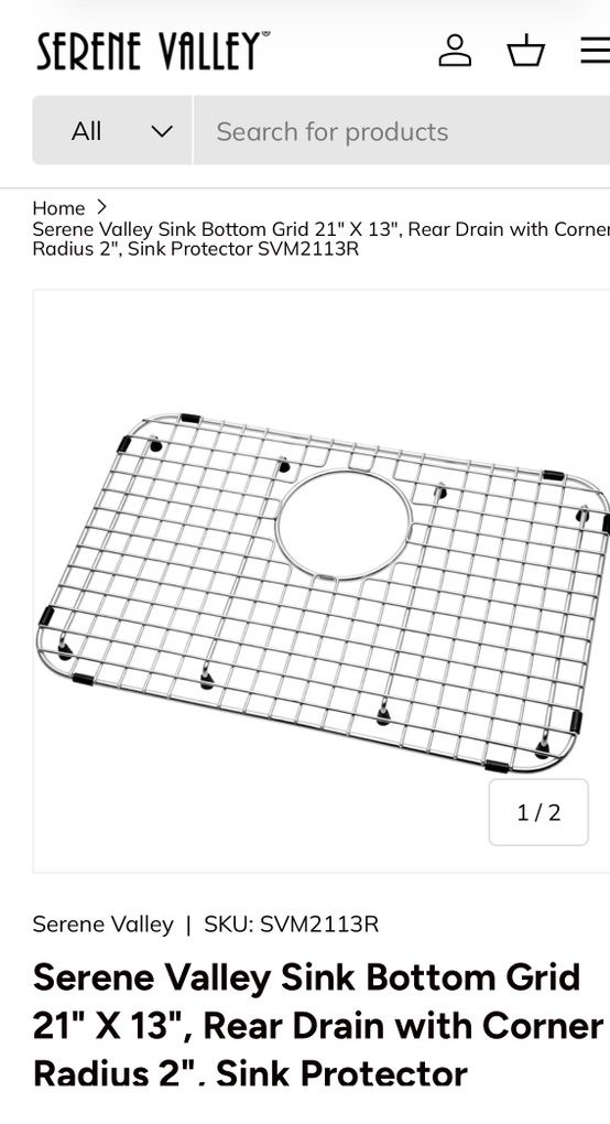 Serene Valley Sink Wire Mesh Protector