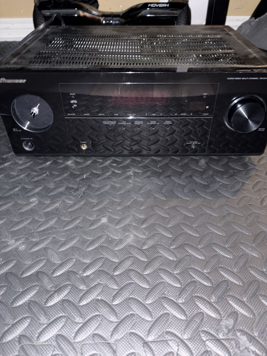 Pioneer Black Audio Receiver Component Home Theater Unit