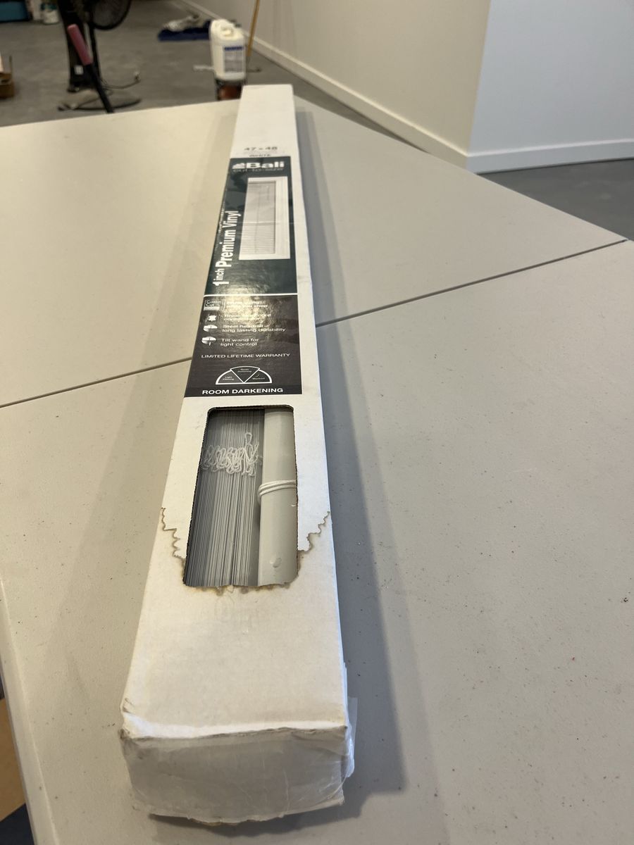 Bali 1 Inch Premium Vinyl Cut-to-Size Blinds 47x48 White