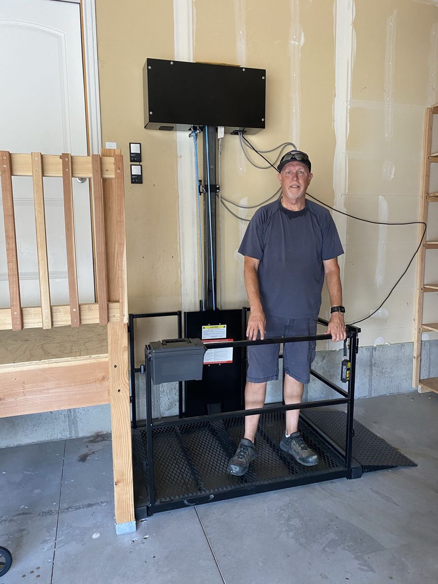 Electric Residential Platform Lift / Vertical Wheelchair Lift 