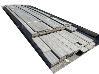 SAVE BIG! Reclaimed Composite Decking Lot - Natural Grain Look - Gray - 1"x5.5" T&G Planks - 7' to 15' - ~410 sq. ft.