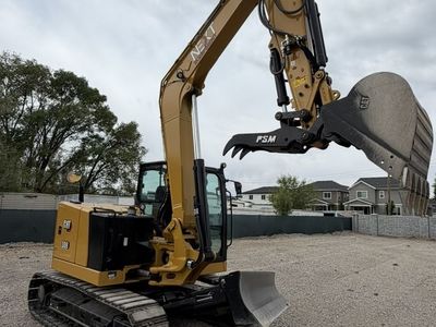 Cat 308, 80 Class Excavator for Rent. Thumb and Blade. Digs Over 15 Feet Deep